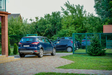 car parking in nature, camping with cars
