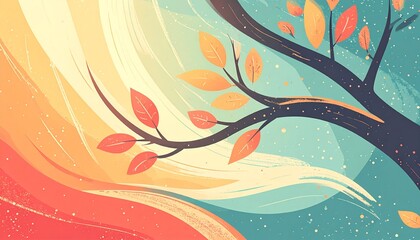 Naklejka premium abstract autumn background