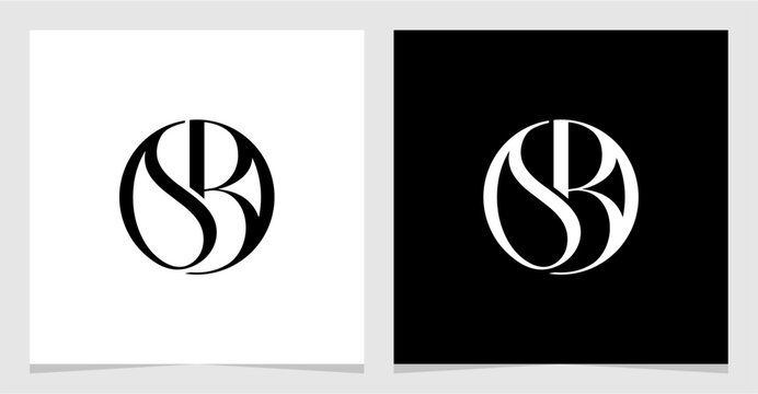 SB or BS Initial Letter Minimalist Logo Vector Element , Initial Logo for Brand Vector Design Graphic - Powered by Adobe