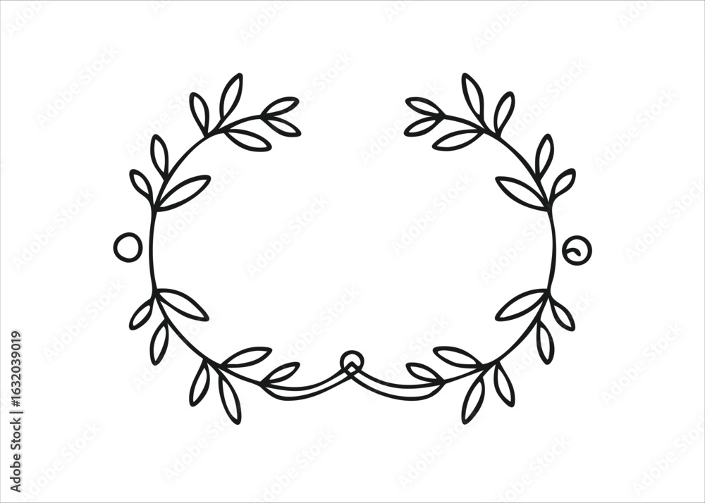 Poster Bohemian geometric frame constructor element for crafting unique borders and decorative layouts with intricate patterns isolated on white background