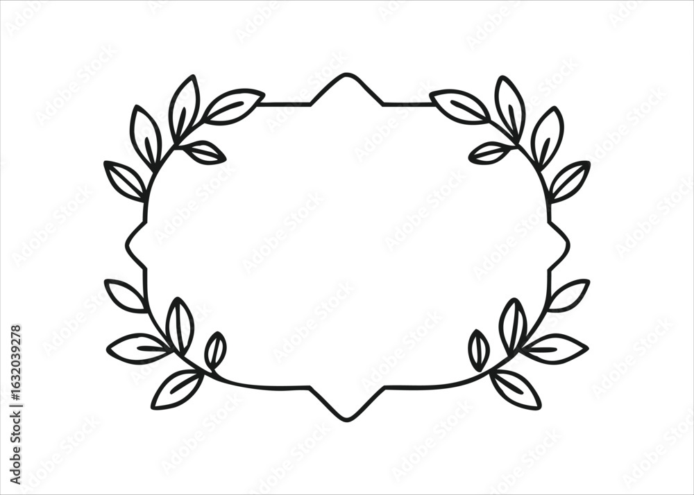 Poster bohemian geometric frame constructor element for decorative design projects and artistic creations i