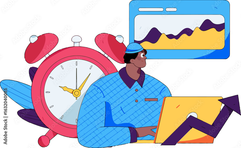 Poster boost productivity and achieve your goals with effective time management and data analysis using mod