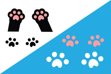 Cute cat paw prints and paws style