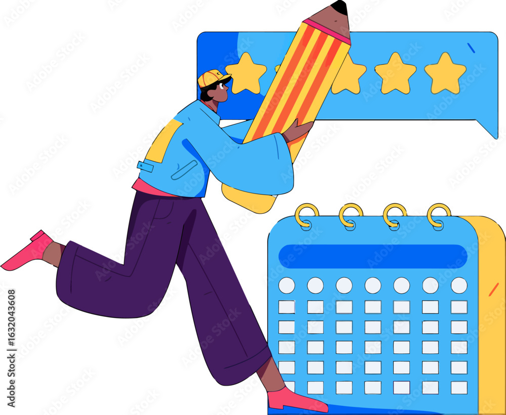 Poster boost your business reputation with stunning five-star reviews and effective time management using a