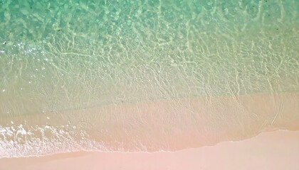 Aerial Ripple Texture of Clear Turquoise Water Over Soft Sand – Abstract Background for Graphic Design, Interior Design, Web Use
