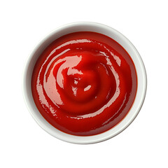 Tomato ketchup in the bowl