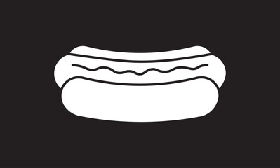 Hot dog icon collection in black and colored style. Sausage icon symbol collection on white background