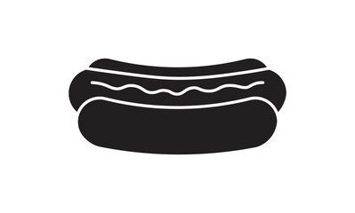 Hot dog icon collection in black and colored style. Sausage icon symbol collection on white background