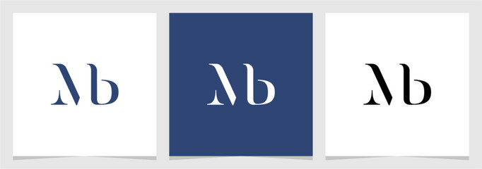 MB or BM Initial Letter Abstract Logo Vector Element , Initial Logo for Brand Vector Design Graphic