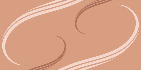 Abstract background with lines and waves. Event poster. Medium banner size. Vector background for brochure, booklet, flyer. Abstract element for design. Brown and beige color