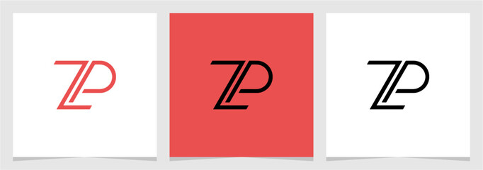 ZP or PZ Initial Letter Modern Logo Vector Element , Initial Logo for Brand Vector Design Graphic © Hikmat Studios