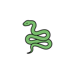 Fototapeta premium Reptile Resting in Position Graphic