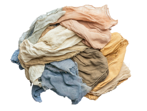 Colorful Crumpled Fabric Textures