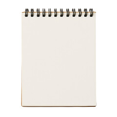 Blank Spiral Notebook with Brown Cover