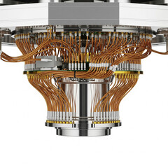 Quantum Computer Core Close-Up View