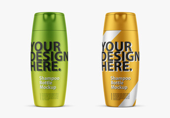 Plastic Shampoo Bottle Mockup