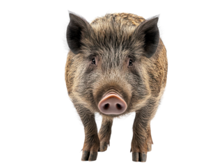 Wild Boar on Transparent Background