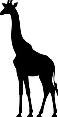 Giraffe Silhouette Vector Illustration