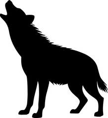Hyena Silhouette Vector Illustration