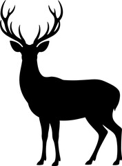 Deer Silhouette Vector Illustration