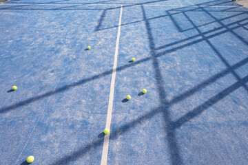 The texture and detail of a professional padel court.
