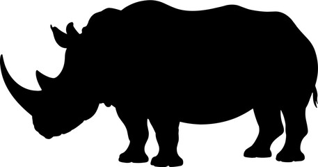 Rhinoceros Silhouette Vector Illustration