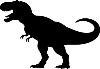 T Rex Dinosaur Silhouetter Vector Illustration © Hikmat Studios