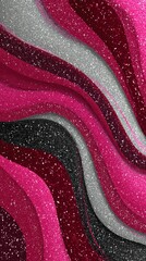 Abstract wavy design, shimmering colors