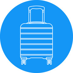 Suitcase icons set. Suitcases, bags, purses, cases, briefcases, hand luggage, wallets icon design collection. PNG and vector illustrations