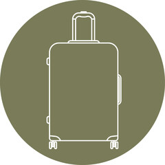 Suitcase icons set. Suitcases, bags, purses, cases, briefcases, hand luggage, wallets icon design collection. PNG and vector illustrations