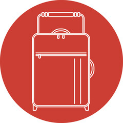 Suitcase icons set. Suitcases, bags, purses, cases, briefcases, hand luggage, wallets icon design collection. PNG and vector illustrations