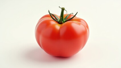 Close-up of a vibrant red tomato.
