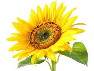 Obraz premium Bright Sunflower on Transparent Background