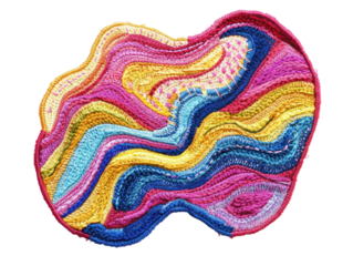 Multicolored Woven Art Piece