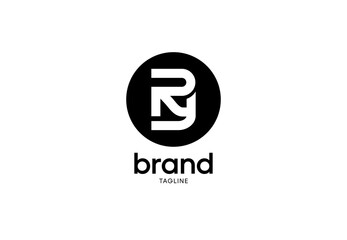 Letter B logo design, modern branding, minimalist circle