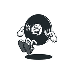 vinyl-2.epsVinyl record groovy retro character. Vector illustration, logo, cartoon, mascot, funny, set, vintage, sticker, icon, music, comunication, tools