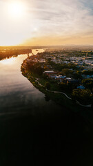 Sunset reflections on the river.