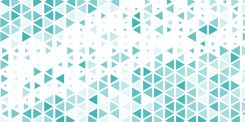 Halftone Circle Triangular Grid. Round Border Random Halftone Triangles Raster Texture. Half Tone Circular Pattern. Vector Illustration.