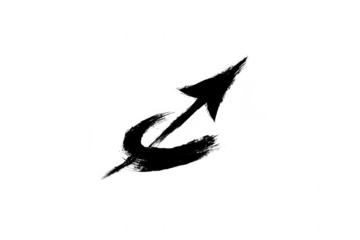 Abstract arrow graphic, dark & stylized