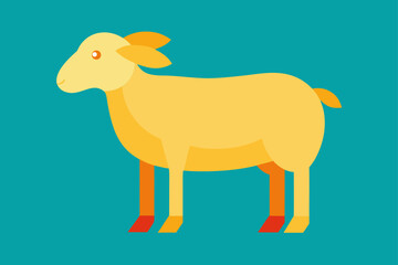vector illustration of a sheep