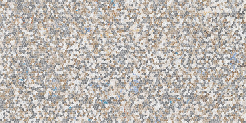 Terrazzo marble flooring seamless texture. Natural stones, granite, marble, quartz, limestone, concrete. Beige background with colored chips.