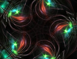 Imaginatory fractal abstract background Image