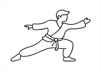 A single flowing line art portrait of a youthful skilled individual named kara depicted with artistic grace isolated on white background