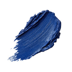 Bold blue cosmetic lipstick smear swatch texture
