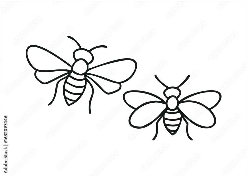 Poster a collection of charming insect flying creatures with delicate wings and segmented bodies presented 