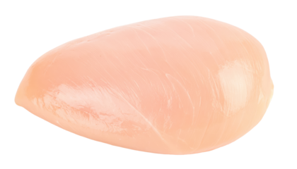 raw Chicken isolated on white background, full depth of field