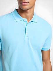 Minimalist Men&rsquo;s Polo T-Shirt &ndash; Front View Studio Shot