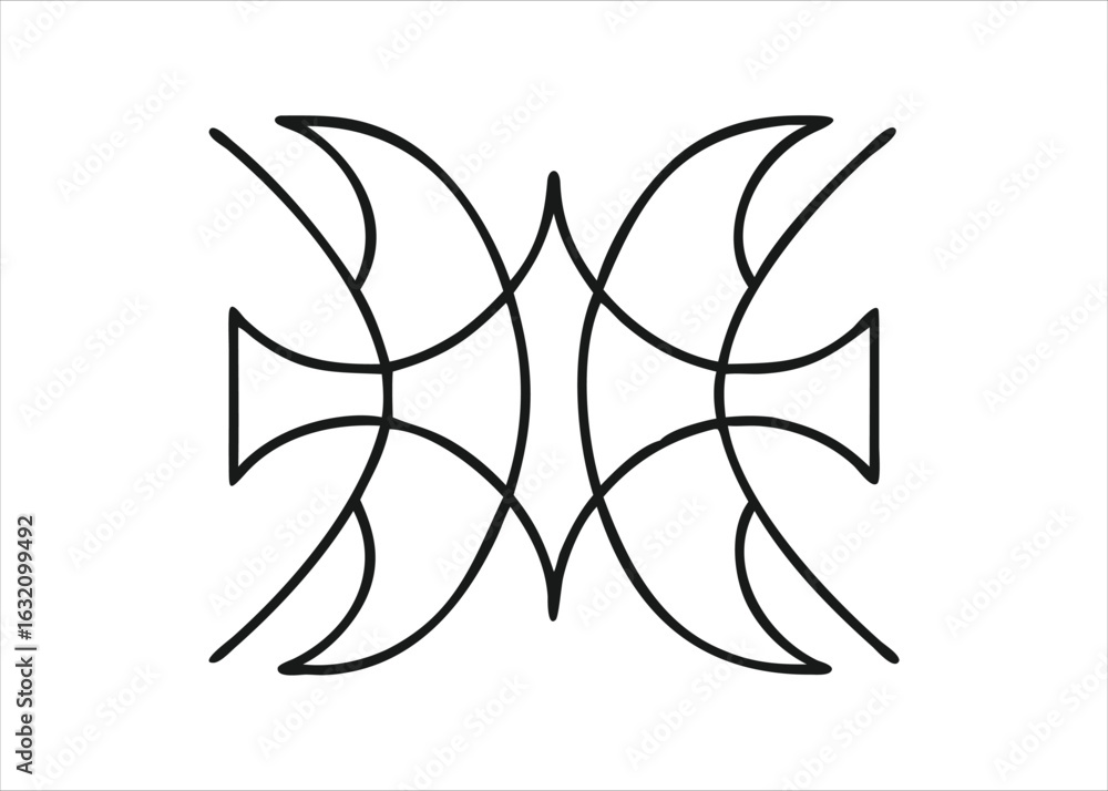 Poster a collection of sophisticated minimalist line art initial logos featuring elegant letterforms and cl