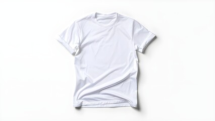 Basic Short Sleeve Beige T-Shirt &ndash; Flat Studio Light Front Presentation
