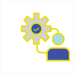capability icons. simple colored vector illustration